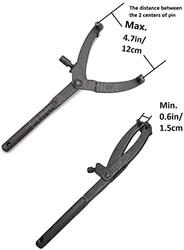 EUICAE Adjustable Wrench Clutch, Stainless Steel, 11.8in Length, Suitable for Different Distances and Sizes