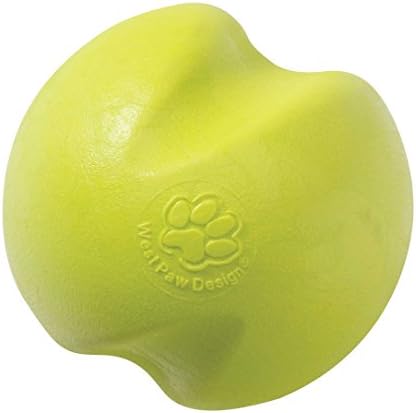 WEST PAW Zogoflex Jive Ball Dog Chew Toy – Bouncing Toys for Dogs, Fetch, Catch, Chewing, Play – Floatable, Recyclable Balls – Latex-Free, Non-Toxic, Dishwasher Safe Dog Toy, X-Small 2", Granny Smith
