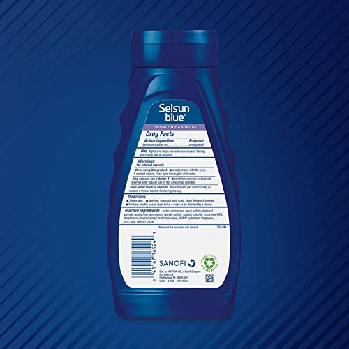 Selsun Blue 2-in-1 Antidandruff Shampoo & Conditioner, Maximum Strength 2-in-1 Treatment With Selenium Sulfide, 11 fl. oz.