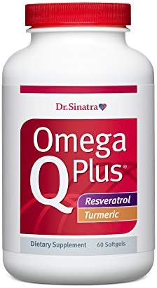 Dr. Sinatra Omega Q Plus Resveratrol and Turmeric - Omega-3 Supplement with CoQ10 Support for Healthy Blood Flow and Healthy Inflammatory Response