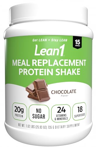 Lean1 Vanilla, Meal Replacement Protein Shake, 15 Serving Tub