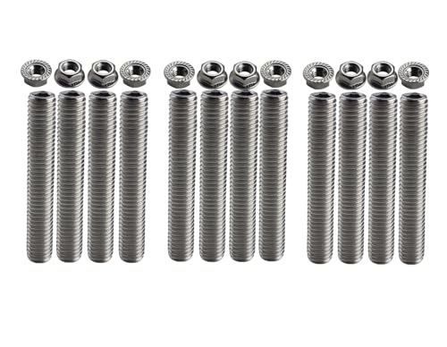SBF Valve Cover Stud Kit Bolts Stainless Steel Kit Compatible with 289 302 351W Small Block Ford