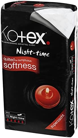 Kotex Maxi Night Time Sanitary Towels, 10 Towels