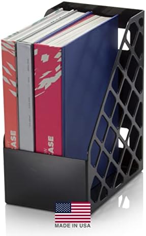 Officemate Recycled Large Magazine File, Black, 6 Each (26083)