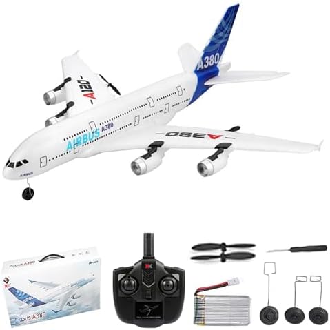 GoolRC RC Airplane, WLtoys XK A120 A380 Aircar Model Plane, 3CH 2.4G Remote Control Airplane, EPP Fixed-Wing RC Aircraft RTF Toy for Adults