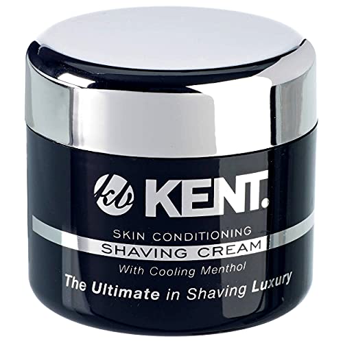 Kent SB2 Shaving Soap Puck Refill for Men for Shaving Soap Bowl Use with Shaving Brush for Men, Luxury Shave Barber Soap Made with Extracts of Coconut, Sgea, Jaboba Made in England
