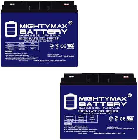 Mighty Max Battery 12V 22AH GEL Replaces Pride GoGo SC53 Elite Traveller Plus 3-2 Pack