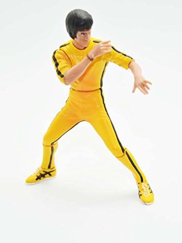 Palmetto Houseares Bruce Lee Figurine 4PCS Collection Set, Average Height of 4 Inch Hard Plastic Resin Figurine