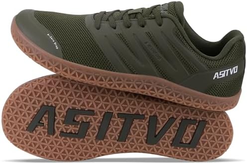 ASITVO Wide Men's Barefoot Zero Drop Sole Minimalist Sneakers Walking Shoes | Width Toe Box Cross Trainer Gym TPU Toe No-Sew Upper Grounding
