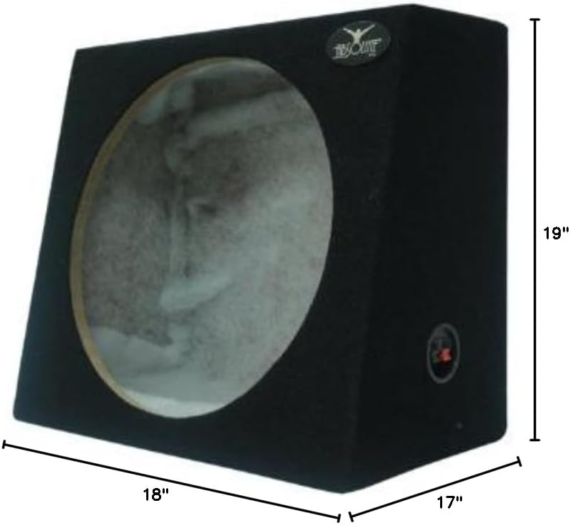 Absolute USA SAG15 Heavy Duty Sealed Back-Angle Single 15-Inch Subwoofer Enclosure Box