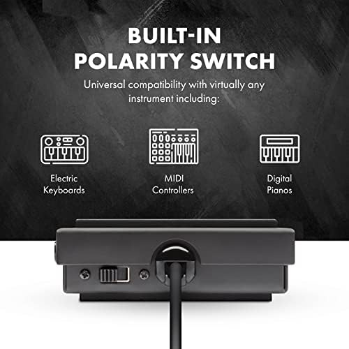 M-AUDIO EX-P Keyboard Expression Pedal | Universal Expression Pedal for MIDI Keyboards, MIDI Controllers, and Supported Guitar Effects Pedals