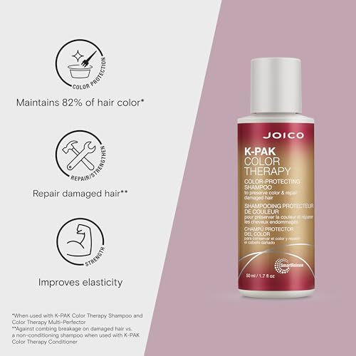 Joico K-PAK Color Therapy Color-Protecting Shampoo | For Color-Treated Hair | Boost Shine | Improve Elasticity | Repair Breakage | Rebuild Damaged