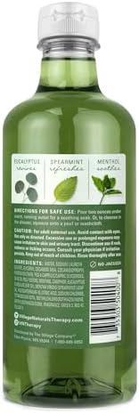 Village Naturals Therapy Muscle Foaming Bath Oil and Body Wash 16 oz. 2 pack, Green, 16 oz