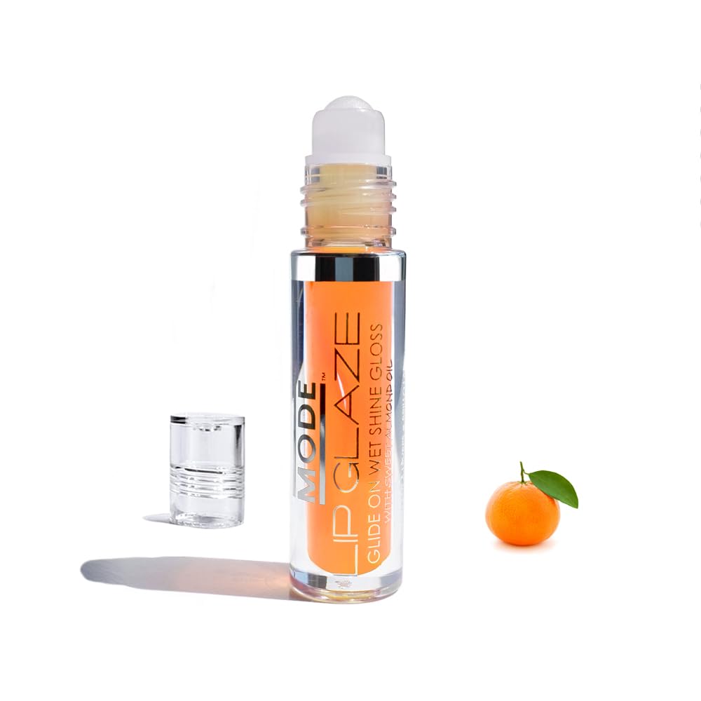 MODE Lip Glaze Cotton Candy Flavored Lip Gloss, Hydrating Sheer Wet Shine, Skincare Fruit Oils
