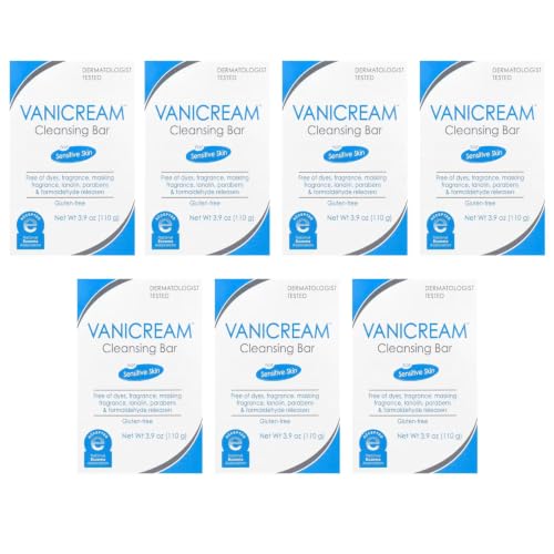 Vanicream Cleansing Bar 3.9 oz For Sensitive Skin, Pack of 4