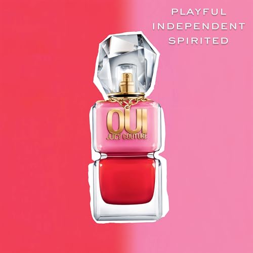 Juicy Couture Oui Eau De Parfum, Women's Perfume with Notes of Watermelon, Jasmine & Techno Woods - Fruity & Floral Perfume for Women