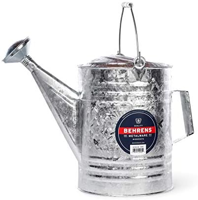 Behrens 208 2-Gallon Steel Watering Can, Silver