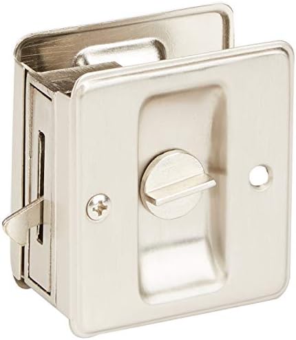 SCHLAGE LOCK CO SC991B-619 Sliding DR Lock, Satin Nickel