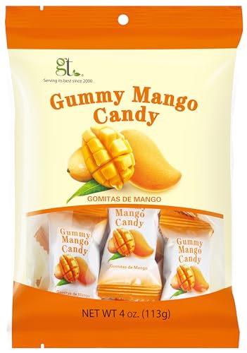GT Gummy Mango Candy, 4 Ounce Bag (1-Pack)