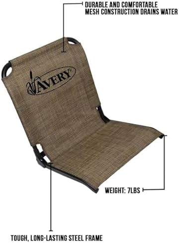 BANDED Avery Folding Mesh Marine Quick-Set Swiveling Boat Seat