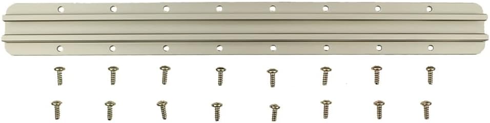 YakAttack GT175 Generation II GearTrac - Size Options | Heavy-Duty Silver Kayak Surface Mount Track | Accessory Mounting | Topside Installation | Compatible with 1/2" Wide Track Hardware
