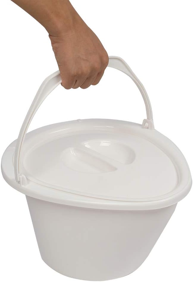 VINGLI Portable Toilet | Indoor Outdoor Commode w/Detachable Inner Bucket & Removable Paper Holder, Lightweight & Compact for Camping, Boat, Van
