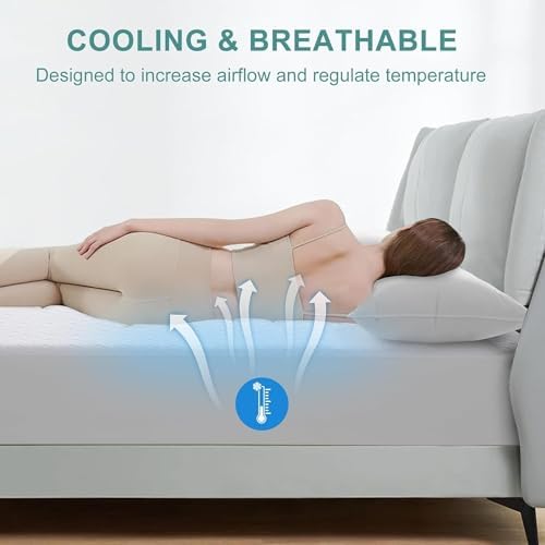 Premium Queen Size Mattress Protector Waterproof Cooling (White,60"x80")