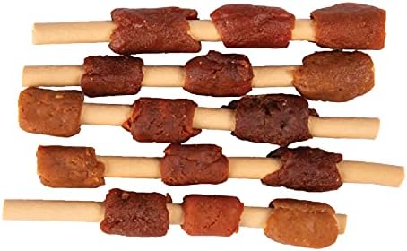 DreamBone Kabobz Rawhide-Free Dog Treats With Real Protein, 18 Count | Daily Chew, Digests Safely and Completely, Made With Real Chicken, Duck, Pork and Veggies, For Adult Dogs