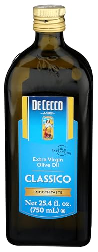 De Cecco Extra Virgin Olive Oil, Classico, Cold Extraction, Great for Cooking & Smooth Taste, 16.9 Fl Oz