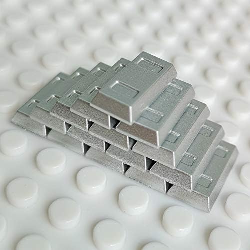 Plating Gold Bars Sliver Bars Brick Blocks Toy Treasure Set for Mini Figures Compatible Major Brands