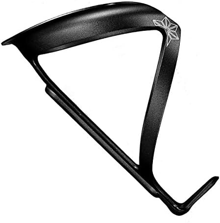Supacaz Black Fly Cage Ano - Cycling Water Bottle Cage Holder for Road Bike + MTB Mountain Bike