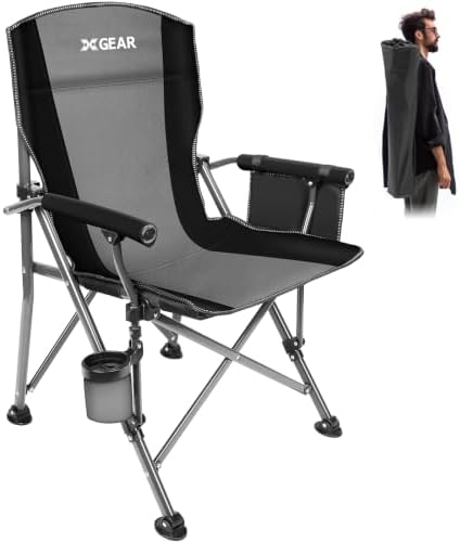 XGEAR Portable Camping Chair for Adutls Outdoor Camp Chairs,Blue