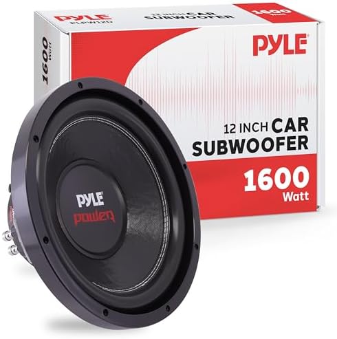 Pyle 8" Car Subwoofer Speaker - 800 Watt Dual 4 Ohm Voice Coil, Treated Foam Surround, Non-Pressed Paper Cone, 60oz Magnet - Powerful Vehicle Audio Bass Woofer for Car Stereo Systems - PLPW8D (Black)