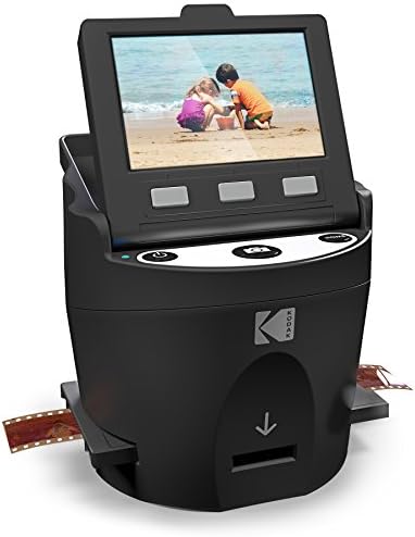 KODAK SCANZA Film & Slide Scanner, 3.5" LCD, 35mm, 126, 110, Super 8 & 8mm | Converts color/B&W negatives to 14MP/22MP JPEGs