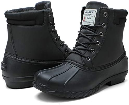 ALEADER Mens Duck Boot | Waterproof Shell | Fur Lined Insulated Winter Snow Boot