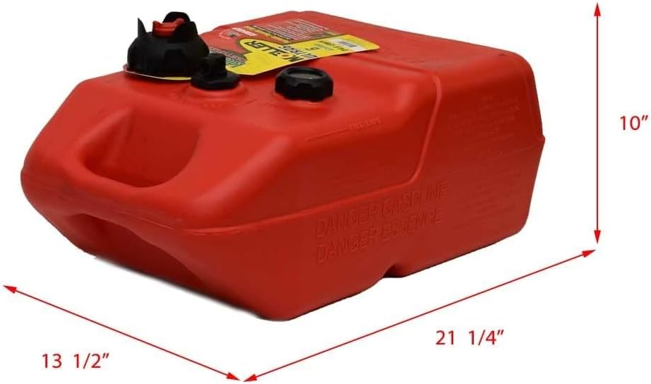 Moeller Marine EPA- Compliant Topside Fuel Tank - 6 Gallons, Low Profile, Model# 620049LP