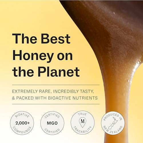Manukora Raw Manuka Honey MGO 600+ New Zealand Non-GMO Immune Support 250g | B-Corp Certified, monofloral, 3rd party tested, glyphosate residue-free, traceable hive-to-hand, now in glass