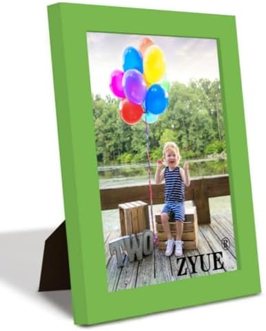 6x8 inch Picture Frame Made of 100% Solid Wood and High Definition PlexiGlass Display Pictures for Table Top Display and Wall Mounting Photo Frame