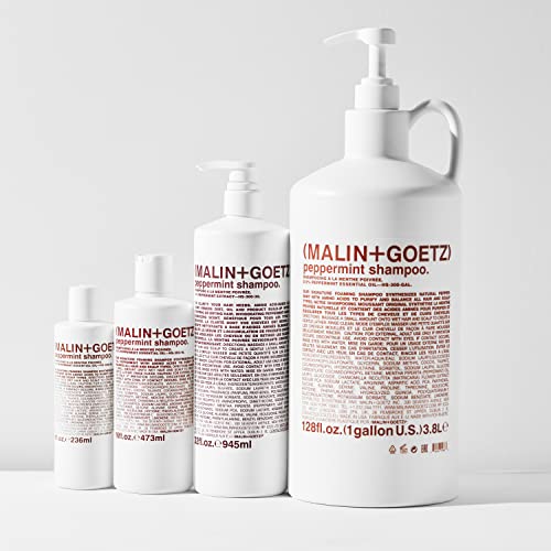MALIN+GOETZ Clarifying Shampoo | Cool Peppermint Formula | Daily Cleanser with Amino Acids | For All Hair Types | Vegan, Sulfate-Free & Unisex