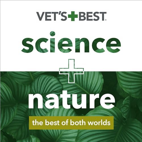 Vet's Best Flea & Tick Drops for Large Dogs, Flea Protection, 4Month Supply | Plant-Based Spot-On Treatment, Essential Oils, Helps Prevent Fleas & Ticks, Four Monthly Applications for Dogs