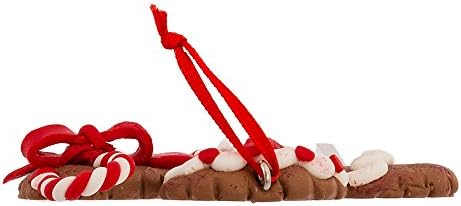 Kurt Adler 4-Inch Claydough Gingerbread Ornament, Set of 4