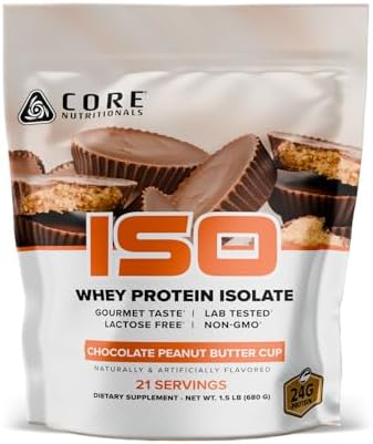 Core Nutritionals Core ISO Whey Protein Isolate, Choc. Peanut Butter Cup,