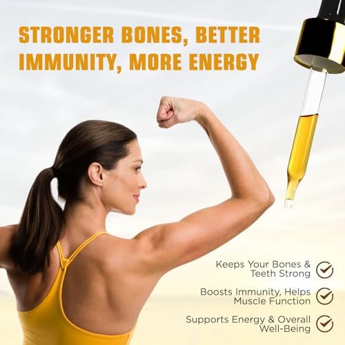 Nivagen Vitamin D2 Liquid Drops 8, 000 USP (Ergocalciferol) | 400 IU per Serving | 2 Drops Once Daily | 1, 200 Servings