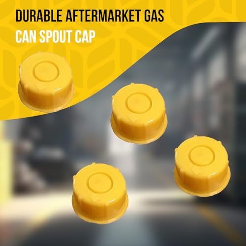 KPKOOL Products Gas Can Spout Cap - Yellow Blitz Gas Can Spout Cap - Self Venting Durable Fuel Can Spout Cap -Fuel Can Spout Cap Fits
