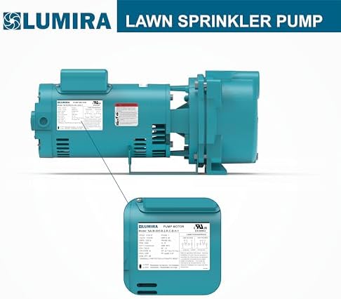 2 HP, 83 GPM, Lawn/Irrigation/Garden Sprinkler Pump, Cast Iron, 230V Single Phase