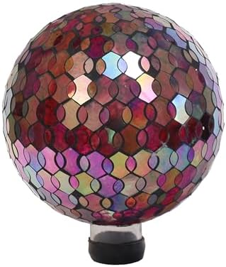 Echo Valley Products 8244 Helix Gazing Globe Outdoor Décor for Lawns and Gardens, Iridescent, 10 inches