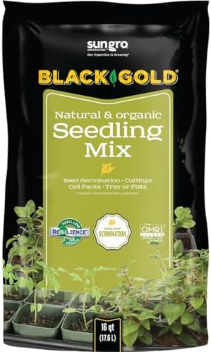 Black Gold Seedling Soil - Starter Soil for Planting Seeds - 16 Qt. - Modern