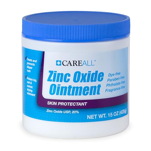 CareAll Zinc Oxide 20% Skin Protectant Barrier Ointment 15 oz., Provides Relief