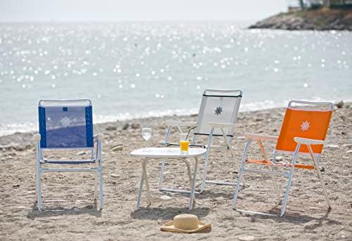 Boat Chairs White Vinyl MESH Deck Folding Marine Aluminum Furniture Set of 2 M100PW