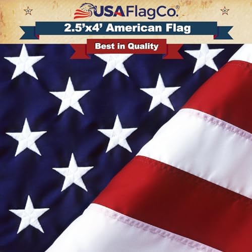 US Flag 4x6 100% American Made: The Best Embroidered Stars and Sewn Stripes American Flag, Made in the USA (4 by 6 Foot)